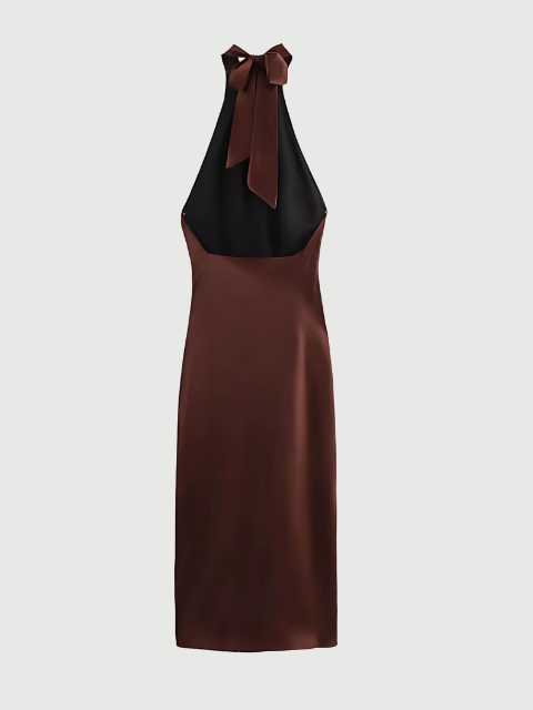 The Sofia Satin Maxi Dress