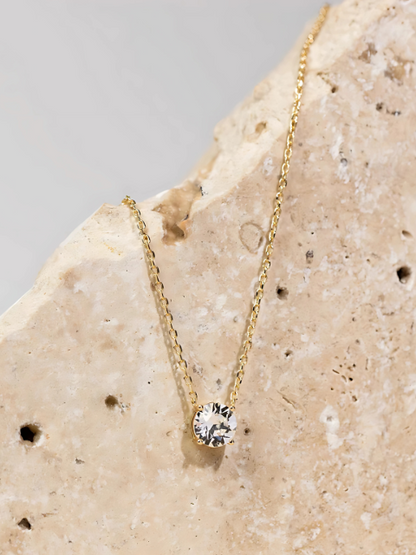 Round Moissanite Pendant Necklace